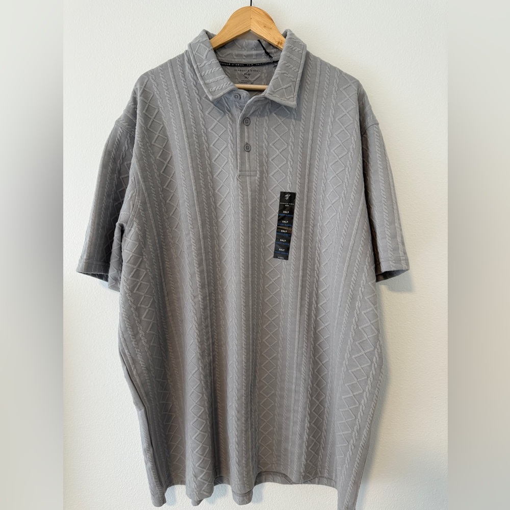Shaquille O'Neal 3XL Gray Polo Shirt